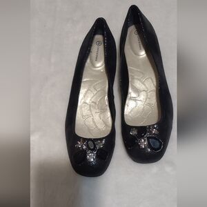 Giani Bernini Black Embellished Women's Flats